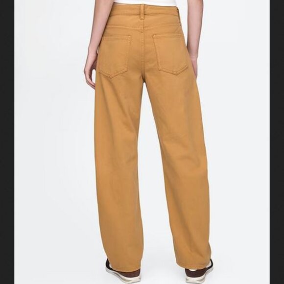 Like new! GAP High Rise Barrel Jeans 100% cotton full length - Picture 4 of 7